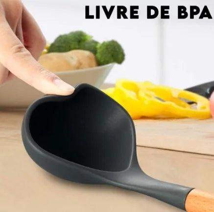 Conjunto Premium de Utensílios  de Silicone para Cozinha - 12 Peças